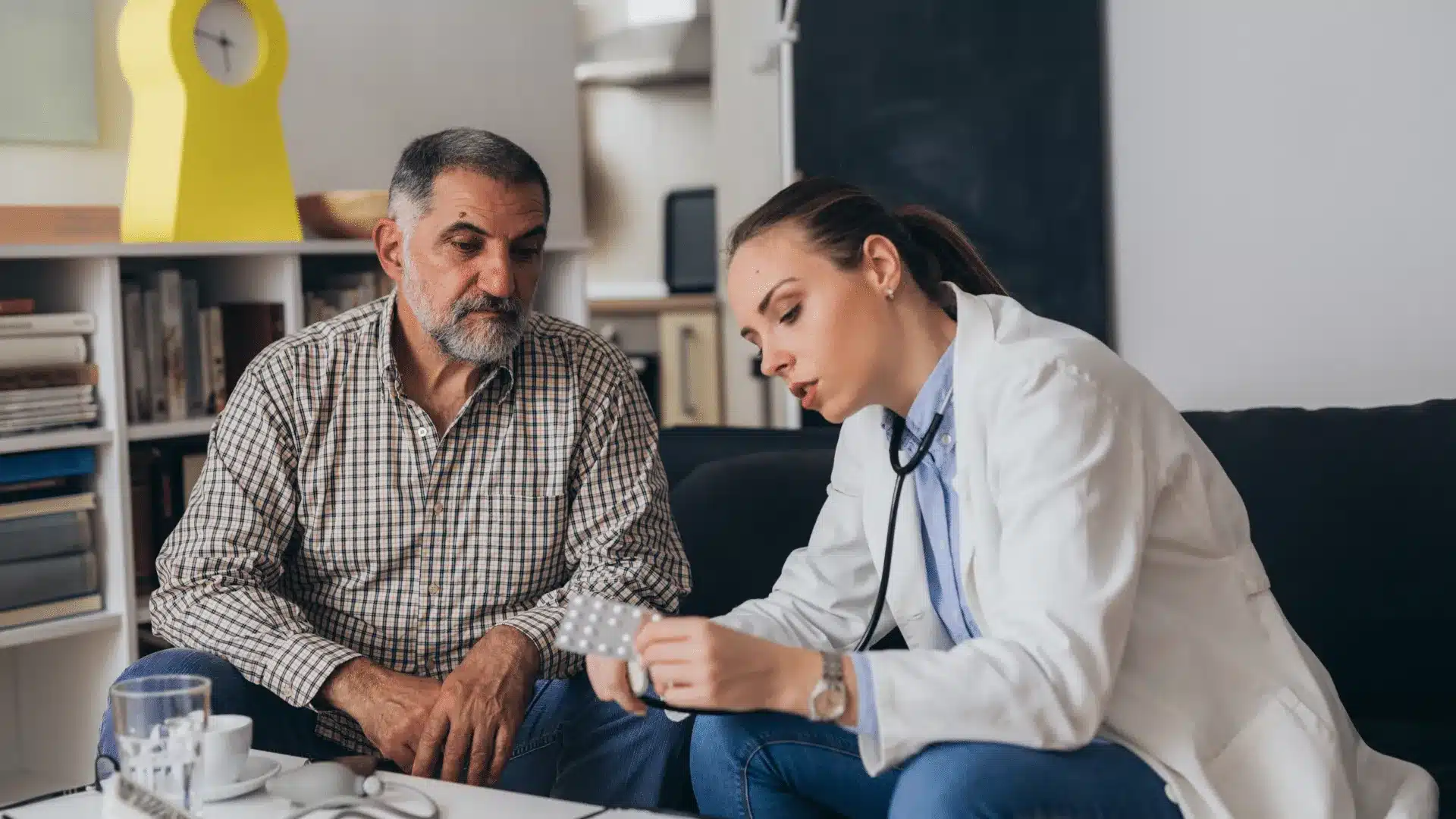 Medical professional treating common stomach issues and digestive health concerns
